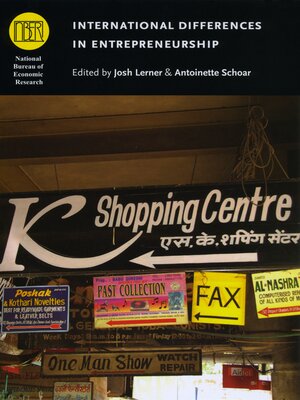 cover image of International Differences in Entrepreneurship